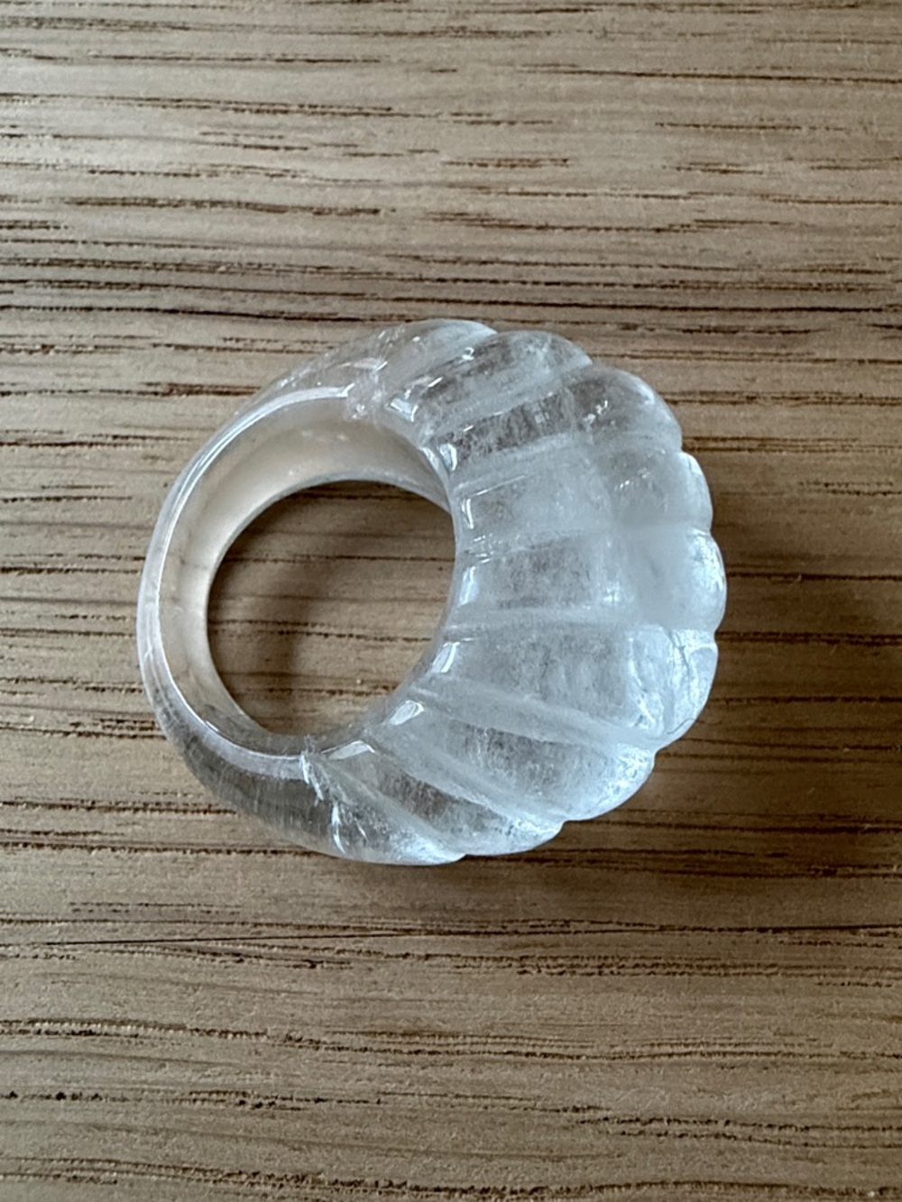 Sophie Buhai Transparent Quartz Shell Ring by Sophie Buhai - Picture 3 of 4